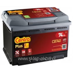 Centra Plus CB740 12V 74Ah 680A