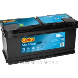 Centra START-STOP AGM CK1050 12V 105Ah 950A