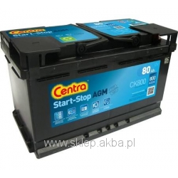 Centra START-STOP AGM CK800 12V 80Ah 800A