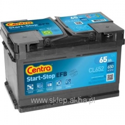 Centra START-STOP EFB CL652 12V 65Ah 650A