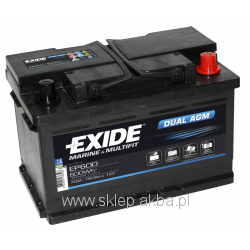 Exide Dual AGM EP600 12V 70Ah 760A